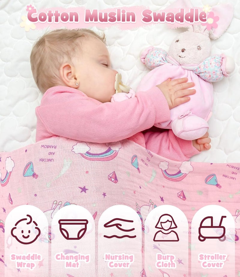 Golray Baby Shower Gifts for Girls, Baby Girl Gifts Baskets with Rattle, Blanket/Bodysuit Set, New Born Essential Stuff, Gender Reveal Ideas Infant New Born Baby Girls Gift Basket - Image 4